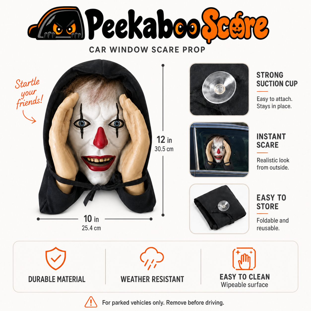 Peekaboo Scare - Make them look twice.