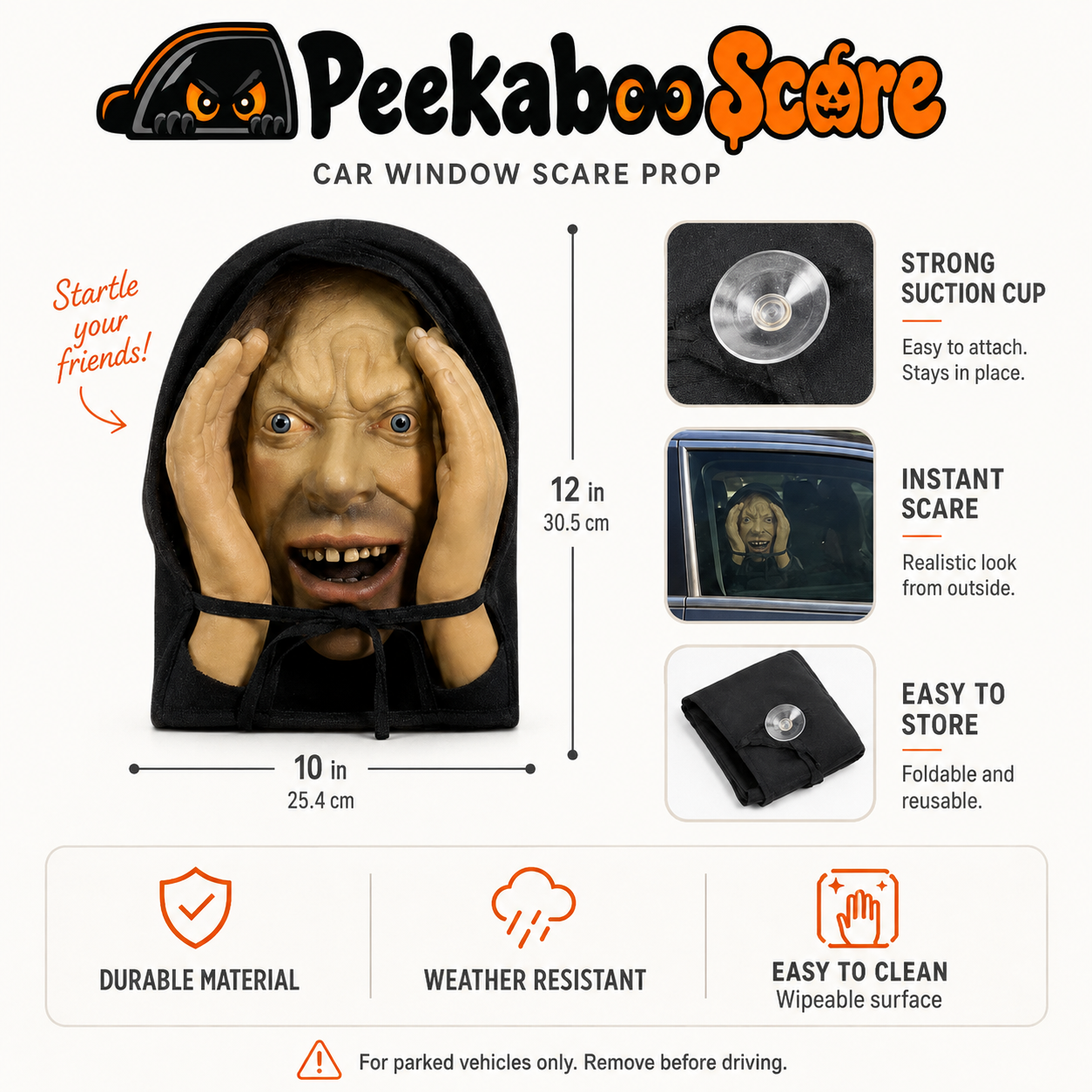 Peekaboo Scare - Make them look twice.