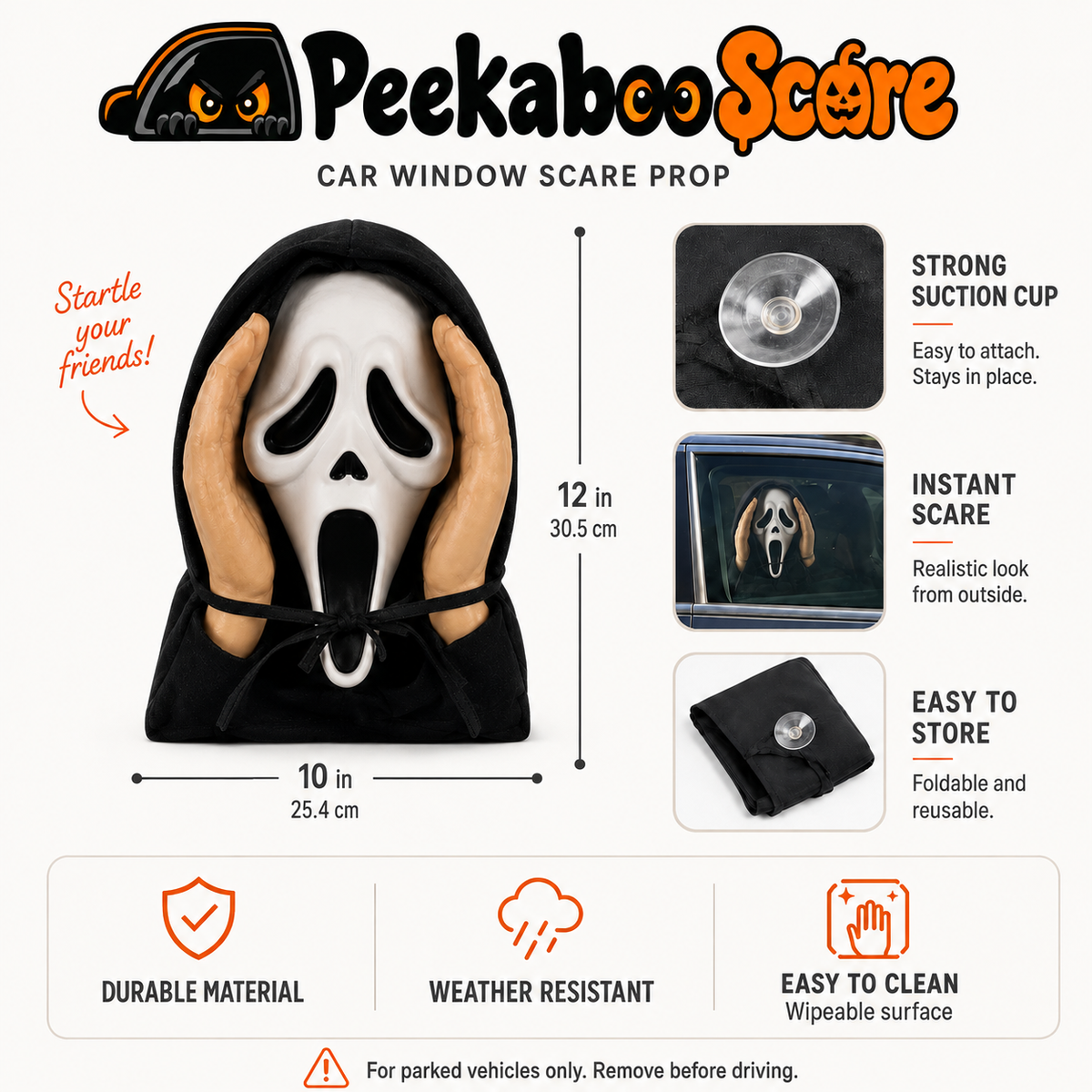 Peekaboo Scare - Make them look twice.